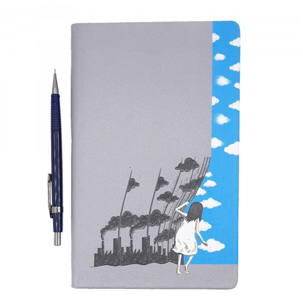 ECOLOGICAL CURTAIN PRINTED BIG NOTEBOOK